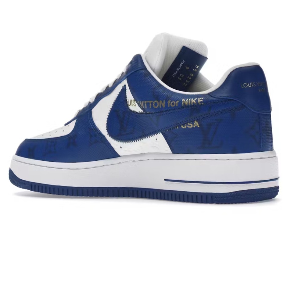 Louis Vuitton Blue and White Sneakers Stylish Comfort